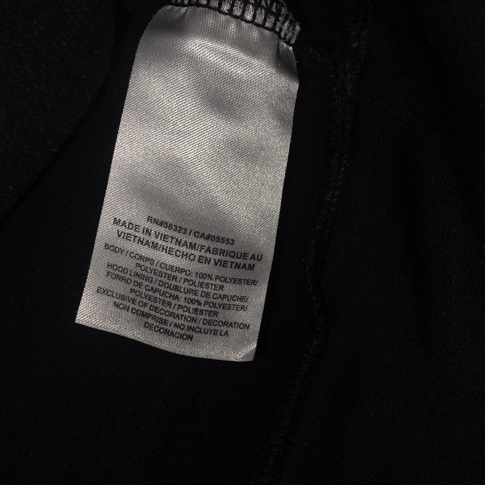 Nike Men's Black Pullover Hoodie with Diagonal Logo - Picture 6 of 8
